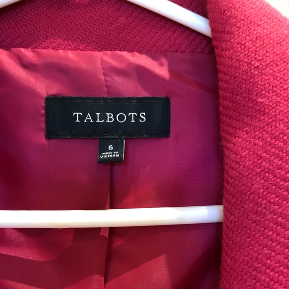 Talbots Fuschia Wool Jacket - Picture 2 of 6